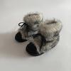 Stylish Faux Fur Women's Winter Snow Boots, Anti-Slip Thick Bottom Snow Boots with Plus Velvet and Big Head Cotton Boots