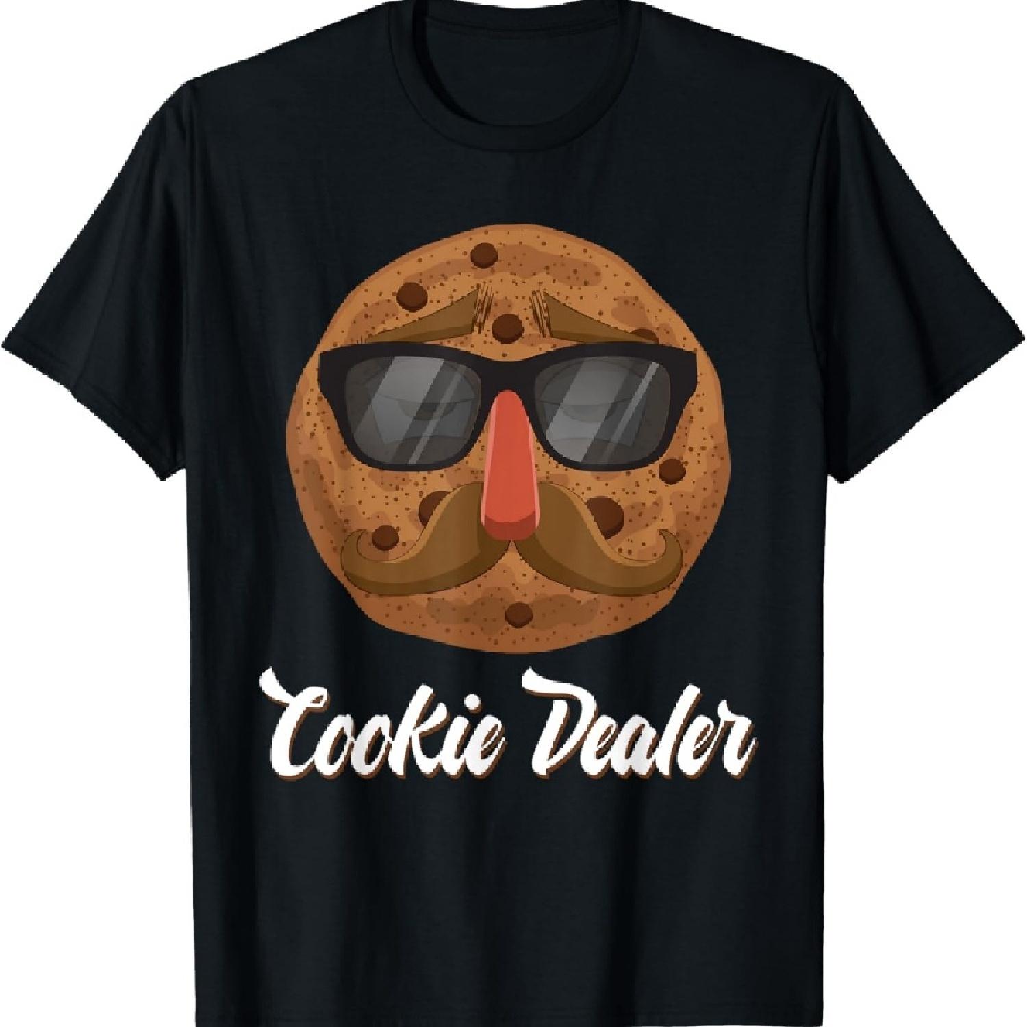 

Chocolate Chip Cookie Dealer Baking Themed Funny T Shirt T-Shirt S