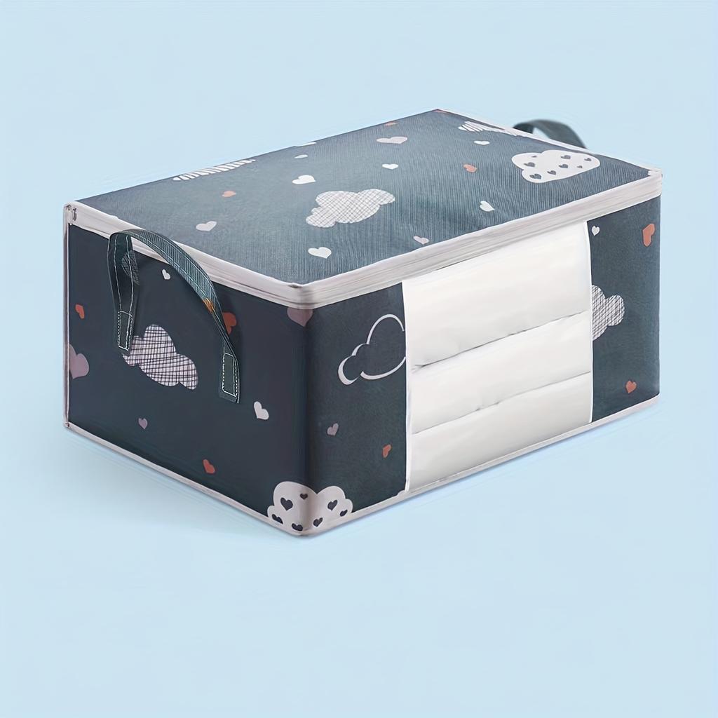 High qualityLarge Capacity Storage Bags for Bedding, Blankets, And Toys with a Transparent Window; Foldable And Portable Storage Bags Made of