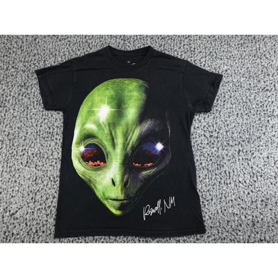 Strange Daze T-Shirt Mens Small Black Roswell NM Alien Outlet Graphic Tee Unisex T-Shirt