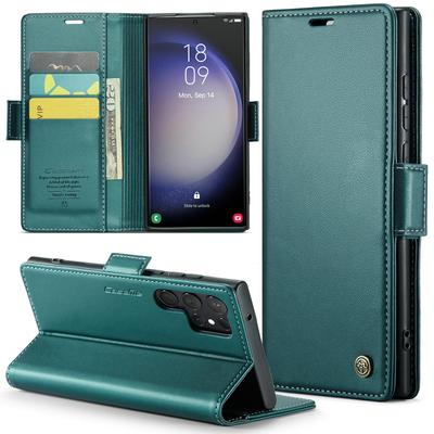 Flip läderfodral för Samsung Galaxy S23 Ultra S22 Plus A71 A51 A52 A53 A34 A73 Kortplånboksskydd Stötsäkert skal