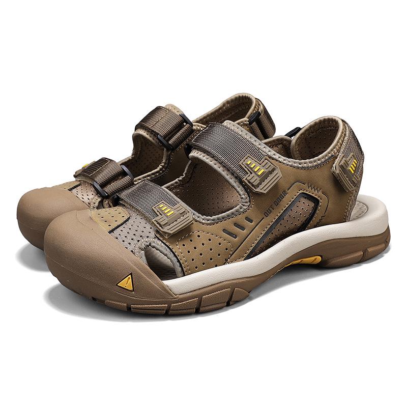 Men s Trendy Summer Casual Dual-Purpose Waterproof Sandals Slippers 44