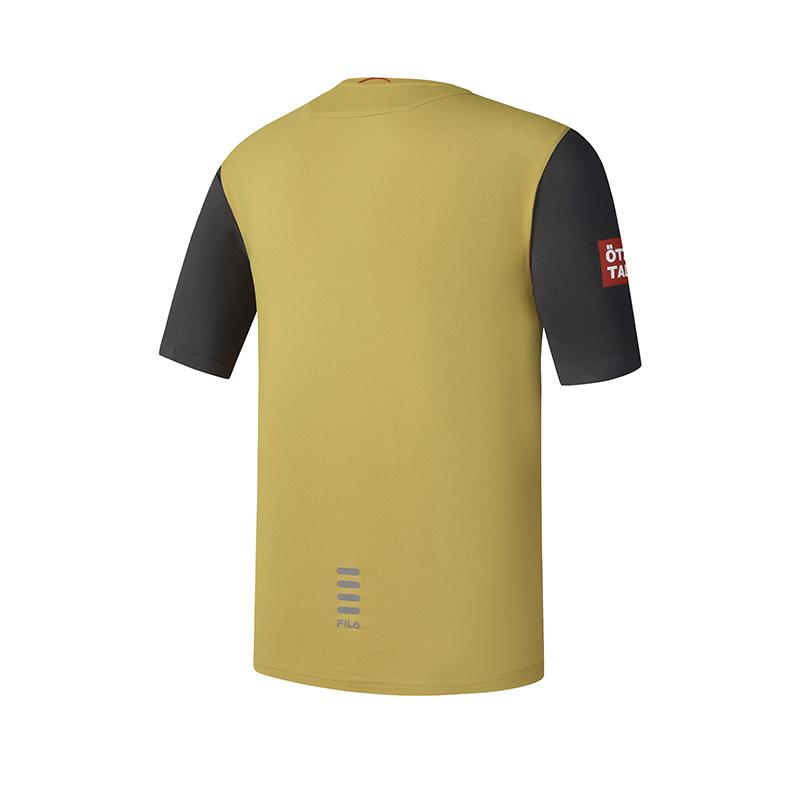New FILA CYCLING T Shirt Men's Sand Mustard Yellow A11M528102F-MT