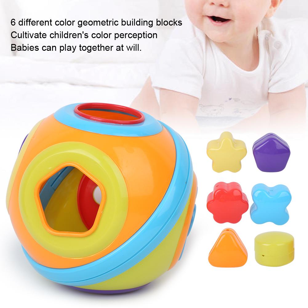 Baby Building Blocks Infant Geometric Figure Blocks Puzzle Game Grasp Early Education Toy#313