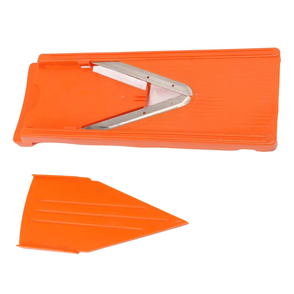 V-Klingen Mandoline Schneider Gemüseschneider Edelstahlklinge Handschutz Kochwerkzeug Praktischer Großer Rahmen für Küche