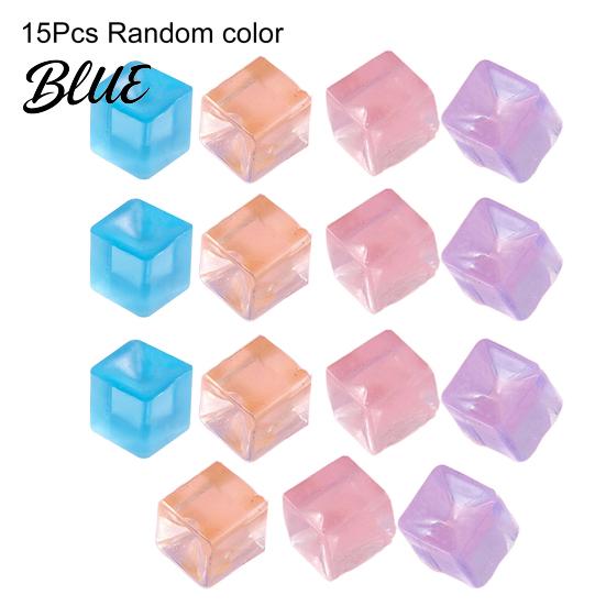 Office Stress Relief Transparent Squeeze Toy Square Ice Cube/Cat Paw Ball Tranquility Desk Accessory Sensory Small Fidget for Adults Realistic Cube