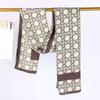 French new rose scarf, shawl around the scarf, spring and summer thin silk scarf, women's fashion neck scarf dual-purpose