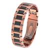 Copper Magnetic Therapy Bracelet Men Women Geometric Design Fashionable Three-Row Magnet Stackable Jewelry
