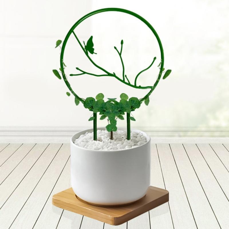 5Pcs Indoor Climbing Plant Trellis Small Trellis for Potted Plant Outdoor Plastic Garden Trellis Plant Support Trellis