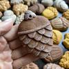 Round Baking  10cm x 15cm  Wooden Cookie Press