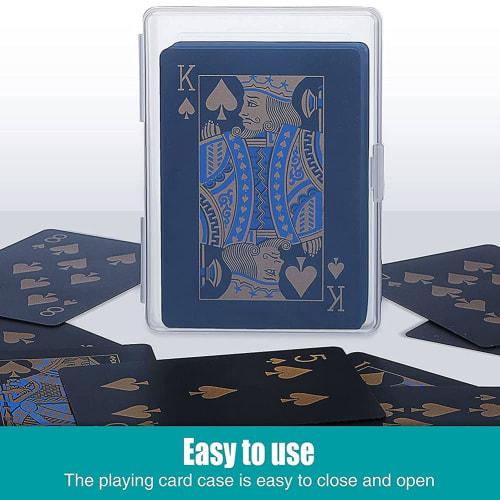 10-Piece Playing Card Box, Trading Card Case, Card Storage Organizer, Clear Card Case, for Gaming Cards, Plastic Storage Box