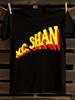 MC SHAN Plus Size Black Cotton T-Shirt Mens Tshirt Womens Tshirts with Letters Print Short Sleeves T-Shirt Casual Street Tee Shirt Top