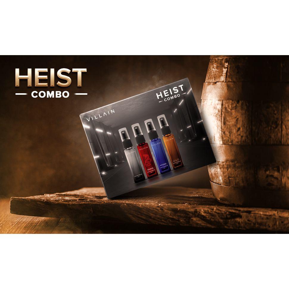 

VILLAIN Heist Combo - 4 x 8 мл | Подарунковий набір преміальних парфумів для чоловіків