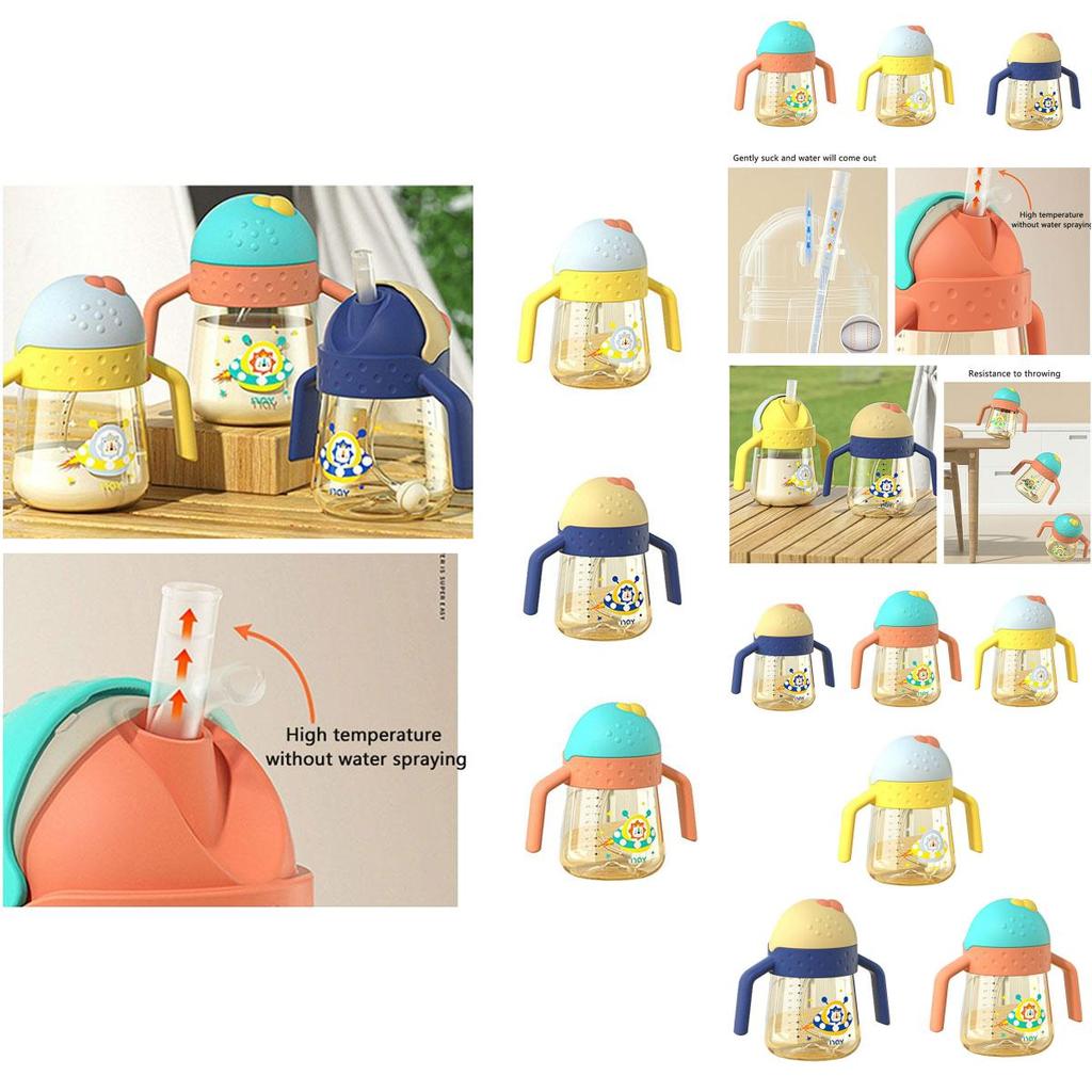 Anti-drop Baby Bottle With Smiling Valve 300ml Pp Baby Nursing Bottle