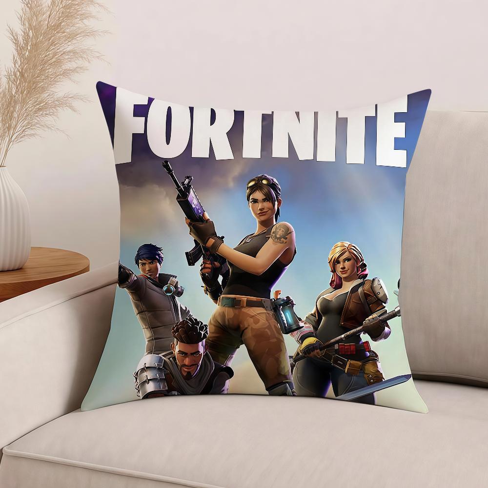 Hot Game F-Fortnite Cool Pillow Case Office Cushions Suitable For Sofa Car Bedroom Decorative Cushion Cover