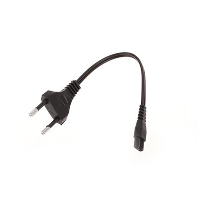 Cavo di ricarica universale a doppio foro 220 V AC nero Eu per torcia elettrica ricaricabile a luce forte 1101 1106 1108