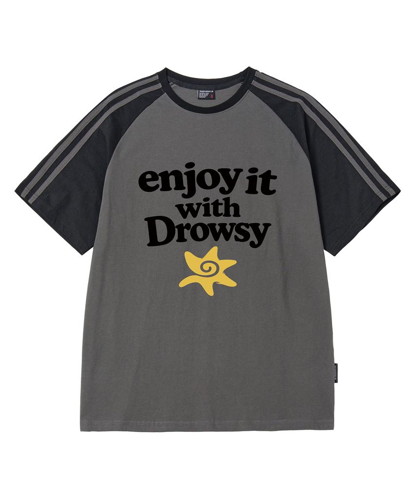 Deulousi Dw Enjoy Raglan Short Sleeve T-Shirt 5 Colors