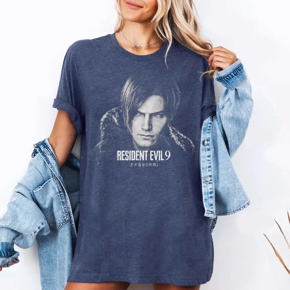 Resident Evil Requiem Leon S Kennedy Tričko Grace Ashcroft Victor Gideon Tričko Krátký Rukáv Pánské Dámské na Jaro a Léto Unisex