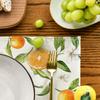 Artoid Mode Orange Fruit Summer Placemats Set of 4, 12x18 Inch Seasonal Spring Holiday Table Mats for Party Kitchen Dining Decoration