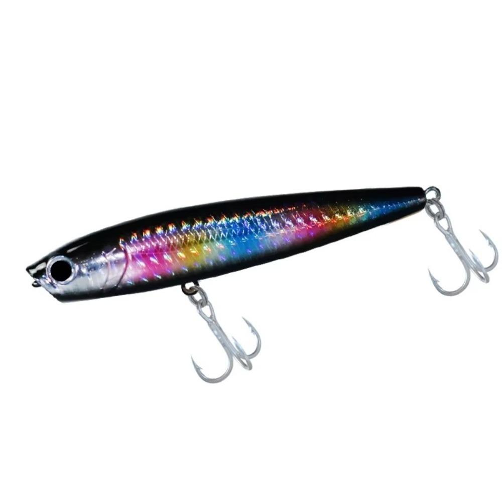 

Streamline Design Floating Popper Lure Laser Coating Bass Fishing Lure Stream Fishing 115mm 19.5g-F