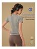 Women's Slim Fit Short Sleeve Yoga Top: Breathable, Quick-Dry Sports Wear