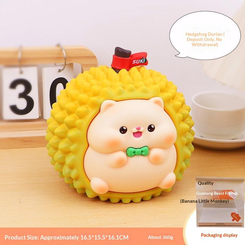 Cute Banana Piggy Bank Large Capacity Cartoon Animal Coin Storage Box for Children Boys Girls Christmas Gift