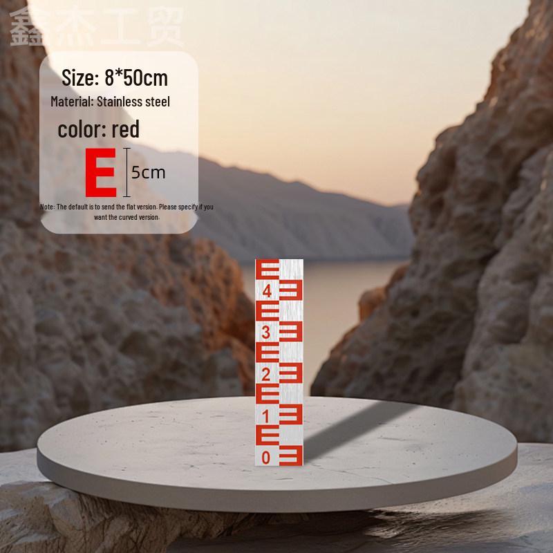 Stainless Steel & Aluminum Water Depth Measuring Ruler