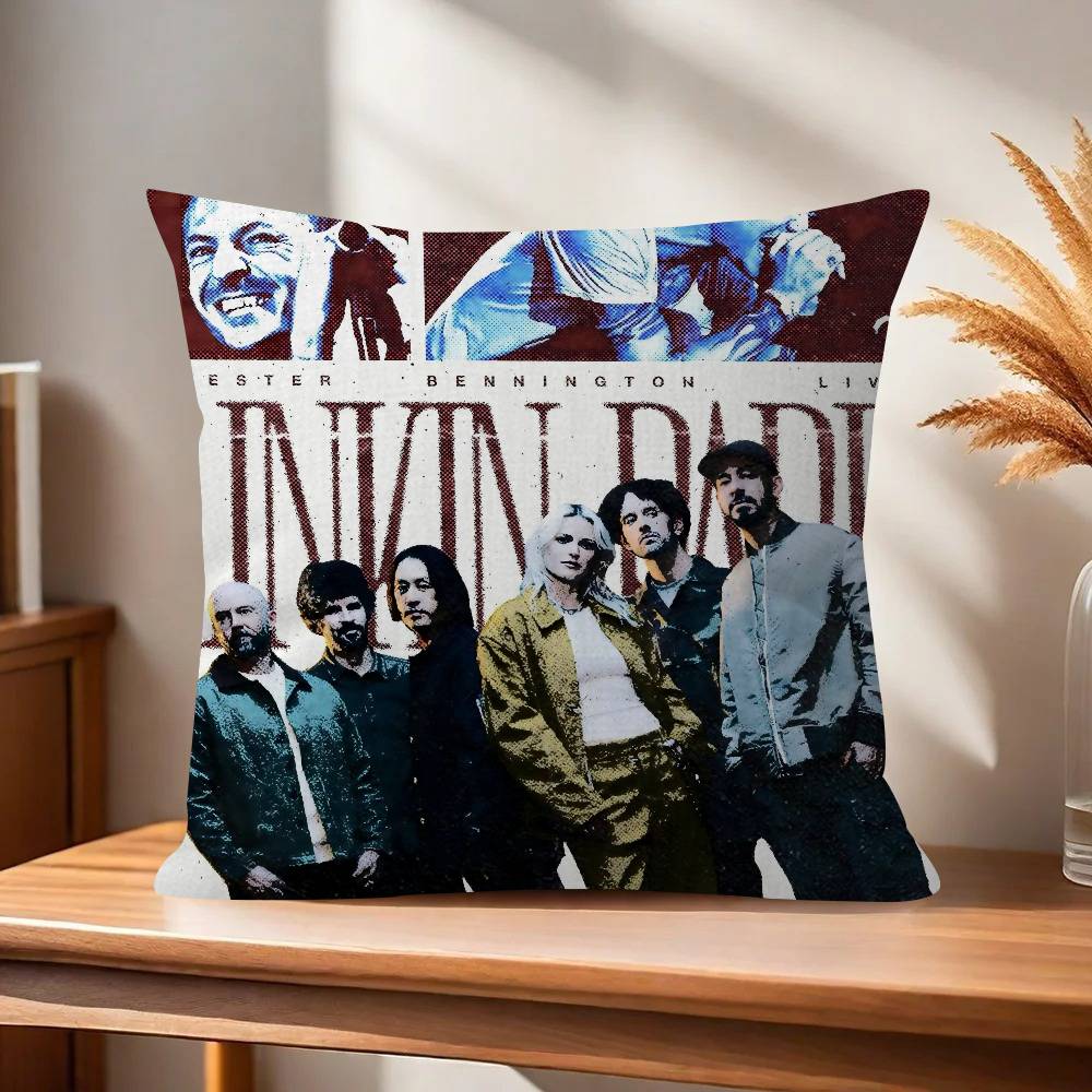 Band L-Linkin From logo P-Park   Personalized Pillow Dust Cover Bedroom Kids Party Decoration Pillowcase Birthday Children Gift