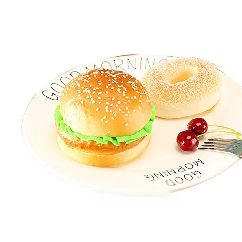 Fake Hamburger Decoration Artificial Bread Sketching Props Educational Toys PU  Prop for Shop Window Home Decor & Photo Shoot