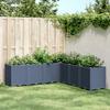 Vidaxl Garden Planter, Grey, 160X160X53 Cm, Pp