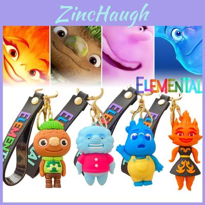 Cute Elemental City Pvc Keychain For Kids And Adults