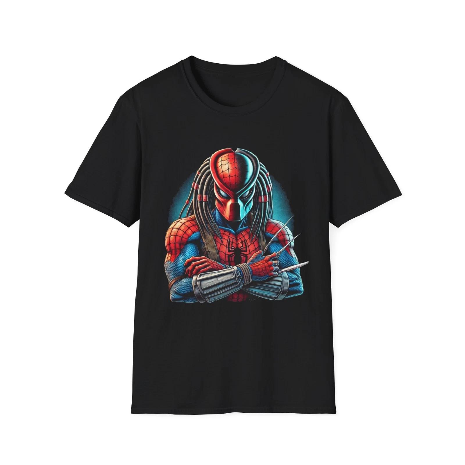 Spider-Man x Predator Mashup T-Shirt – Webslinger Meets Alien Hunter S