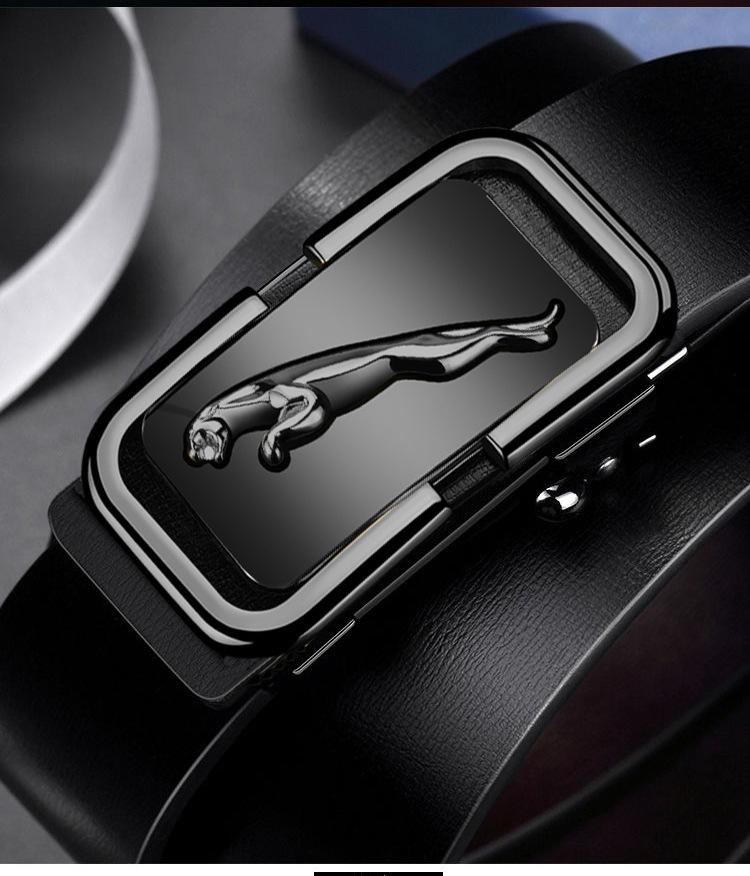 Прямая поставка Ремень Кожаный Беззубчатый Автоматическая Пряжка Молодые Средний Возраст Высококлассный Деловая Повседневная Универсальный Ремень Мужской 105cm