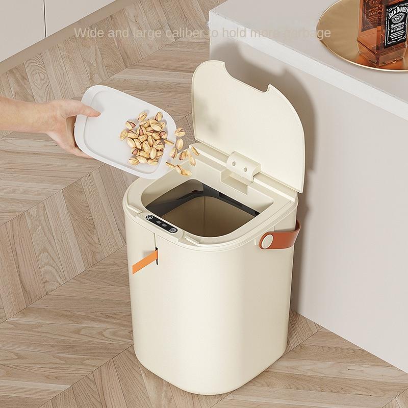 New 20L Creative Smart Trash Can Portable Drawstring Sensing Home Kitchen Toilet Garbage Sorting Storage Bucket Compost Bin Gift