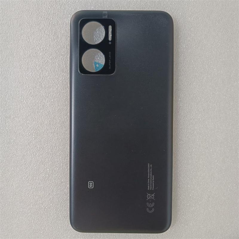 Rear Door Battery Cover Housing For Xiaomi Redmi 10 5G Back Cover With Power Volume button Repair Parts чёрный