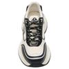 Karl Lagerfeld Outdoor Sports Fashion Versatile Ikonik Fabric Leather Round Toe Lace-Up Low-Top Dad Sneakers Men Sneakers Black White P2SC4501998
