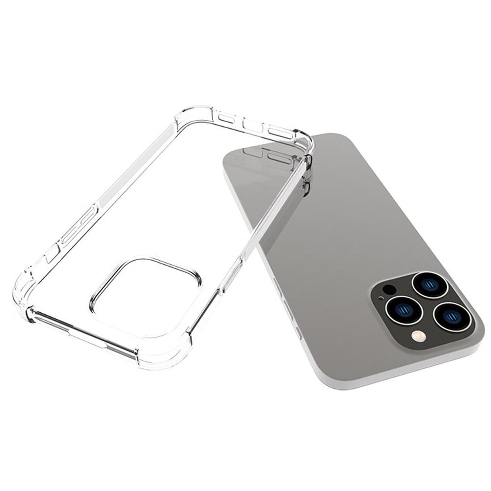 

For iPhone 14 Pro Max 6.7 inch Anti-scratch Phone Case TPU Clear Protective Cellphone Cover Precise Cutouts Four Corners Drop-resistant Back Case A