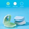 1/5 Pcs Denture Tray Box With Mirror Dental Retainer Box Case Plastic Teeth Container Denture Box False Teeth Protective Case