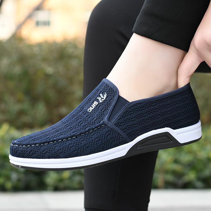 Cloth shoes for men's anti-skid, deodorant, and breathable high-end men's shoes Mesh casual shoes Canvas shoes shoes for men2024