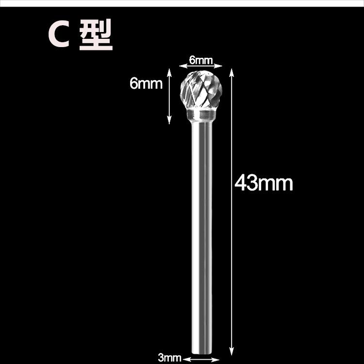 Kõvasulamist volframist terasest lihvimispea kaheteraline pöörlev viilifreespea puidutöötlemislihvimispea juur nikerdus nikerdusnuga