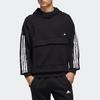 adidas Sweatshirts Men's Black Hooded Moderate Regular GM4433