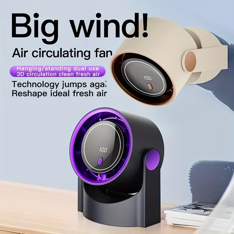 Smart Electric Fan 100 Speed Usb Multifunction Bladeless Fan Desktop Silent Wall Mounted Ventilator Fans For Home Office Indoor