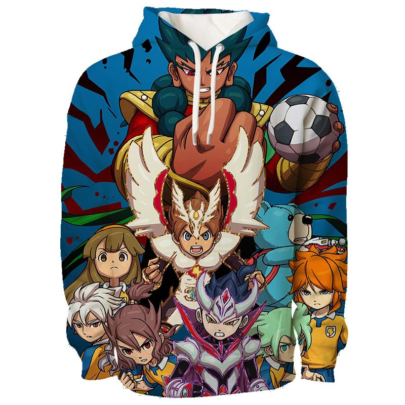 

Inazuma Eleven Cosplay Hoodies 3D Shuuya Gouenshi Print Sports Pullover Children s Sweatshirt Autumn/Winter Outdoor Y2k Tracksuit 120