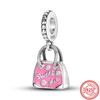 New 925 copper Original Pink Series Boy Love Girl Mom Unicorn Butterfly Infinite Heart Beads Fit Pantaro Charms Bracelet Zircon