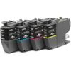 4 Cartouches d'encre LC421XLVAL - BROTHER - Noir, Cyan, Magenta et Jaune 500 pages - Pour DCP-J1050DW, MFC-J1010DW et DCP-J1140DW