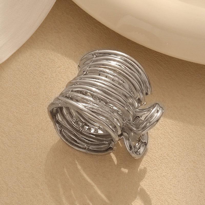 Fashion Gold Color Hollow Geometric Hair Clips Metal Hair Claw Cross Hairclip Headband Hairpin Hair Crab Women Hair Accessories