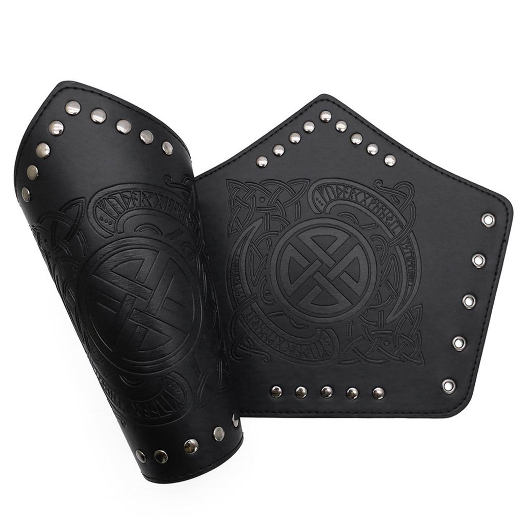 Renaissance Wikinger Kostüm Zubehör, Mittelalterliche Piraten Leder Armschienen Gürtel Halloween Renaissance Cosplay Kostüme