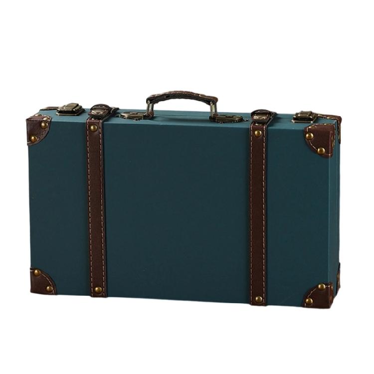 Elegante Vintage-Aufbewahrungstruhe Mit Holzverstärkung Und Ergonomischen Tragegriffen Moderner Klassischer Aufbewahrungskoffer