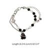Exquisite Black White Beaded Little Specter Bracelets for Women Sweet Bracelets