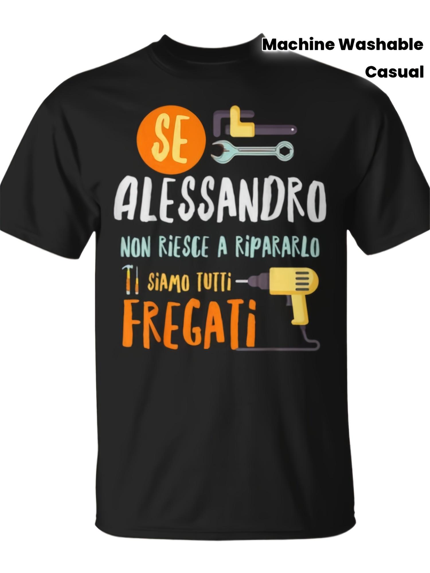 T-Shirt y2k Alessandro Maglia Italian Slogan 4XL